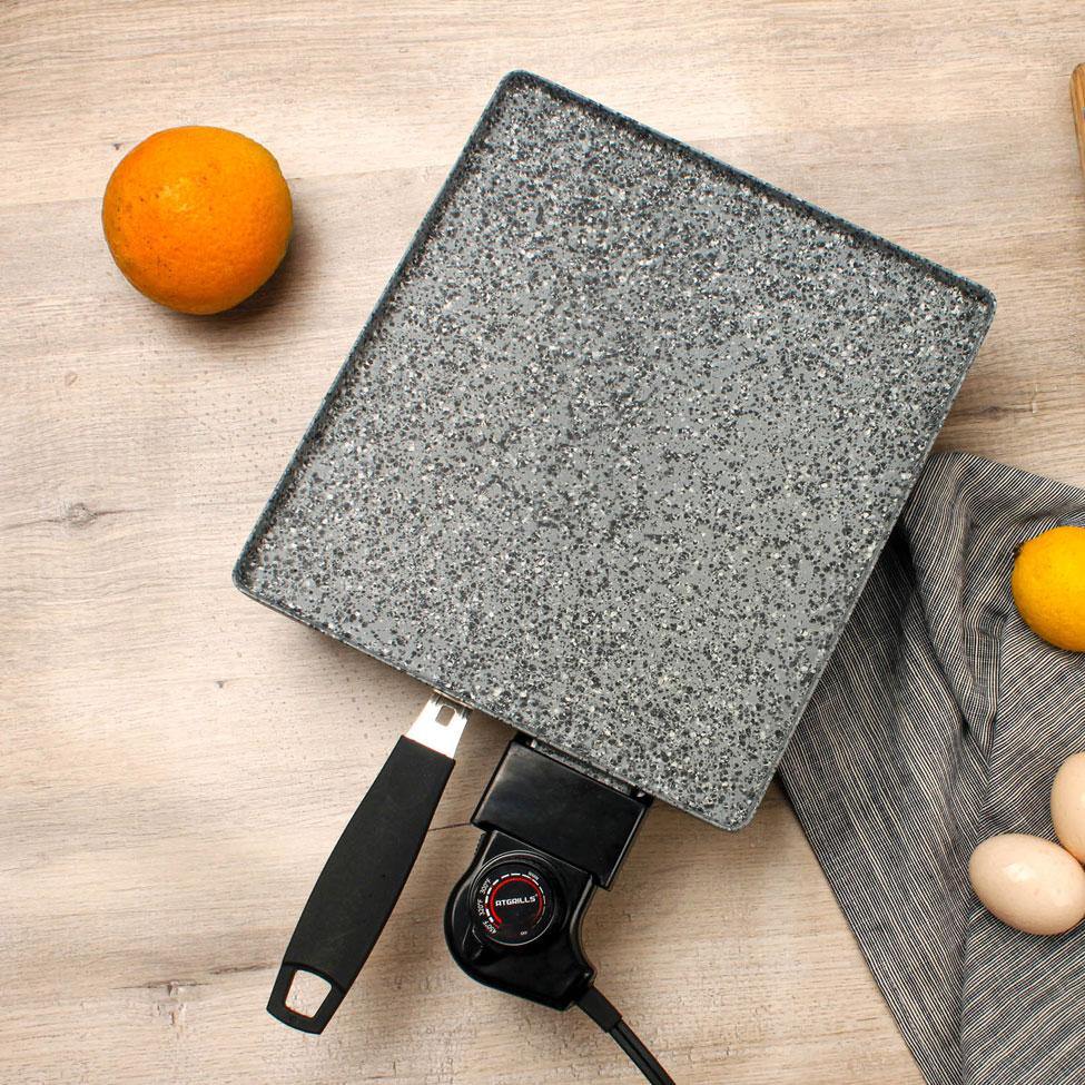 Electric griddle pan