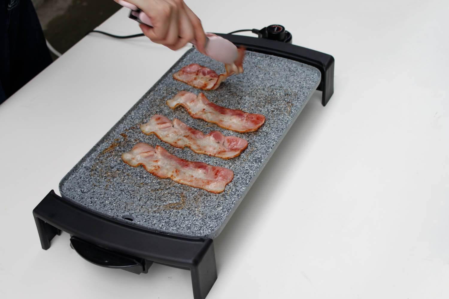 Bacons on Atgrills electric griddle