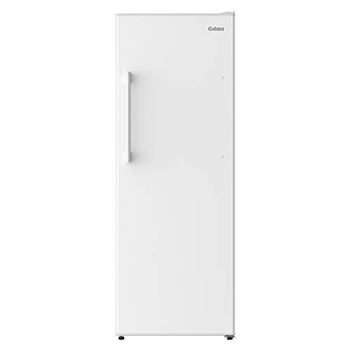 Galanz GLF11UWEA16 可转换冰柜/冰箱，电子温度控制，11 立方英尺，白色
