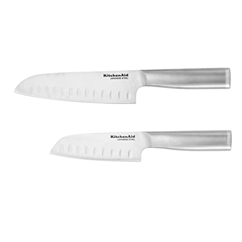 Ensemble de 2 couteaux Santoku forgés KitchenAid Gourmet