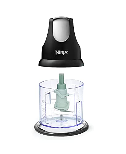 Экспресс-измельчитель Ninja Food Chopper с чашей емкостью 16 унций мощностью 200 Вт для измельчения, измельчения, измельчения, смешивания и приготовления блюд (NJ110GR)
