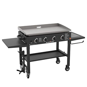 Blackstone 36” Griddle with Hood & Four Burners - Flat Top Propane Gas Griddle