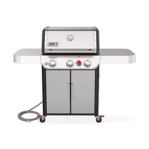 Weber 37300001 Genesis S-325S NG SS Gas Grill, Stainless Steel