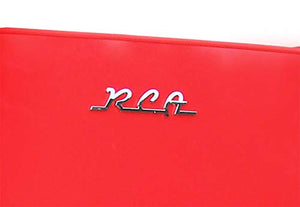 RCA RFR786-RED 2 ডোর অ্যাপার্টমেন্ট সাইজ ফ্রিজ সহ ফ্রিজ, 7.5 cu। ft, বিপরীতমুখী লাল
