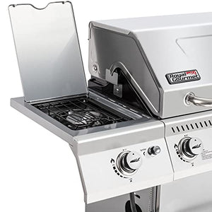 Royal Gourmet 5 燃烧器丙烷燃气烧烤炉，带侧燃烧器，不锈钢烧烤炉，银色，GA5404S