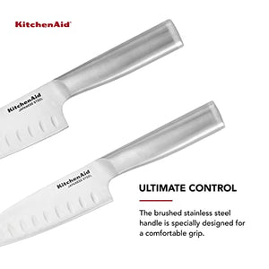 Juego de cuchillos Santoku forjados de 2 piezas KitchenAid Gourmet
