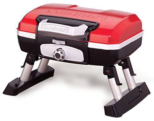 Cuisinart CGG-180T 小型美食便携式台式丙烷燃气烤架，红色 17.6 x 18.6 x 11.8 英寸