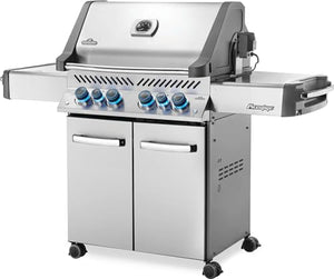 Napoleon P500RSIBPSS-3 Prestige 500 RSIB Propane Gas Grill, sq. in + Infrared Side and Rear Burner, Stainless Steel