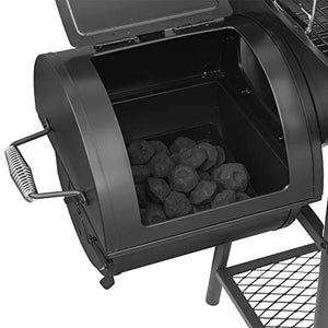 Royal Gourmet CC1830FC 木炭烧烤偏置烟熏炉（烧烤架 + 盖子），黑色
