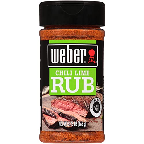 Weber Chili Lime Rub, coctelera de 5.75 onzas (paquete de 6)