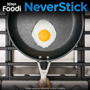 Ninja C39600 Foodi NeverStick Premium Hard-Anodized 13-Piece Cookware Set، کبھی نہ چپکنے کی ضمانت، نان اسٹک، پائیدار، اوون محفوظ 500°F، گرے