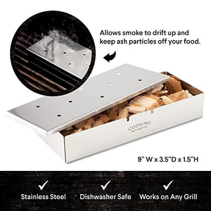 Cooking Gift Set Co. | Wood Smoked BBQ Grill Set for Men | Gift for Men: Gift for Dad, Boyfriend Gifts, & Gifts for Husband | BBQ Accessories, Mens Gifts Ideas, Man Gifts for Cooks