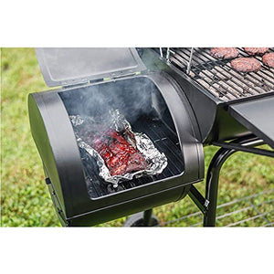 Royal Gourmet CC1830SC Fumoir décalé pour barbecue au charbon avec couvercle
