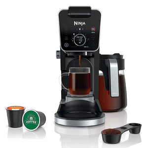 Ninja CFP301 DualBrew Pro Specialty 12-Cup Drip Coffee Maker (Renewed) Bundle with 3 YR CPS Enhanced Protection Pack