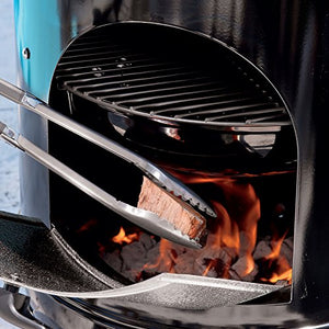 Weber 22 英寸烟熏山炊具，木炭烟熏炉，黑色