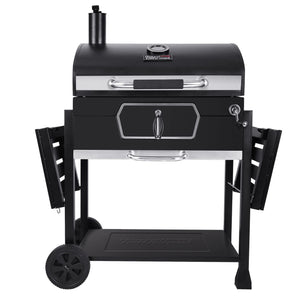 Royal Gourmet CD2030X 豪华 30 英寸木炭烤架，烧烤吸烟者野餐露营庭院后院烹饪，黑色
