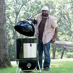 Weber Smokey Mountain Cooker de 22 pulgadas, ahumador de carbón, negro