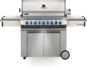 Napoleon PRO665RSIBNSS-3 Prestige PRO RSIB Natural Gas Grill, 665 sq.in. + Infrared Side and Rear Burners, Stainless Steel