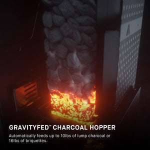 Masterbuilt MB20041220 Gravity 系列 1050 数字木炭烧烤炉和吸烟器组合，1050 平方英尺，黑色
